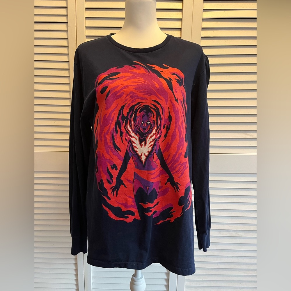 Marvel Character Dark Phoenix Loot Crate DX Exclusive Navy Tee Men’s or Women L